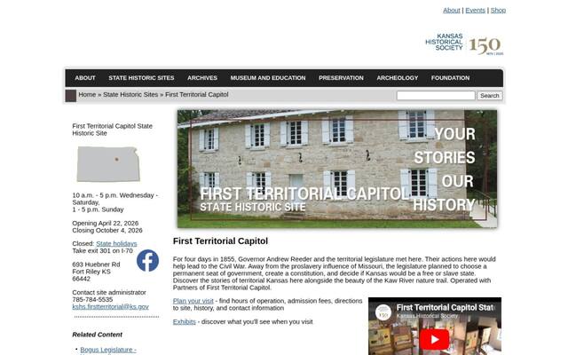 Kansas First Territorial Capitol