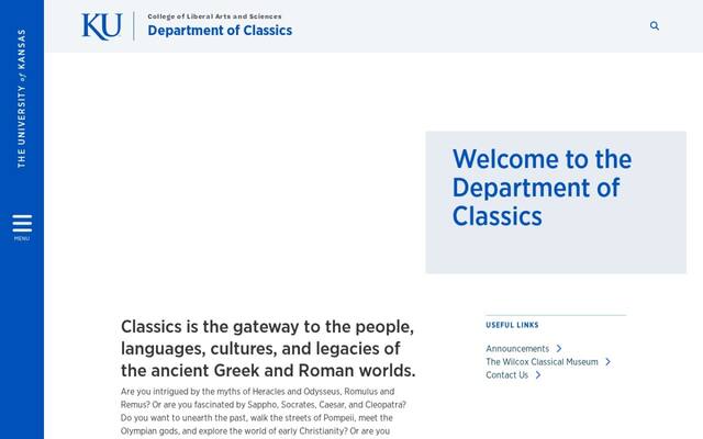 University of Kansas Classics Department