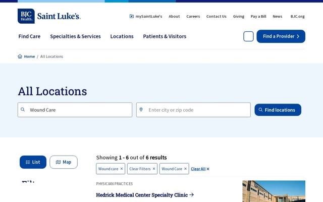 Saint Luke's Wound Care Specialists