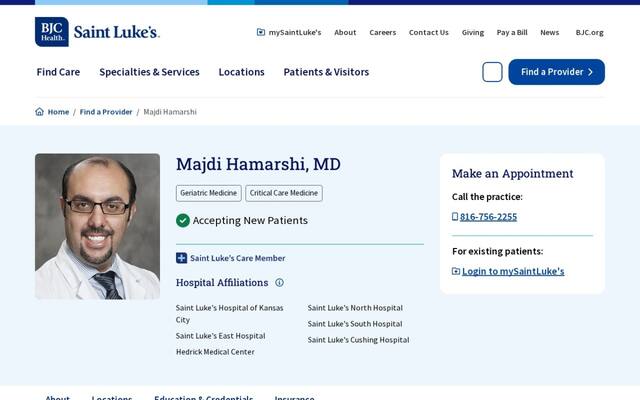Majdi S Hamarshi, MD