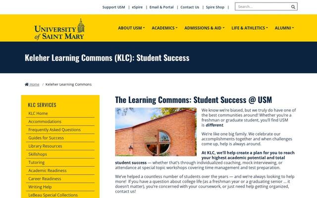 University of Saint Mary Keleher Learning Commons