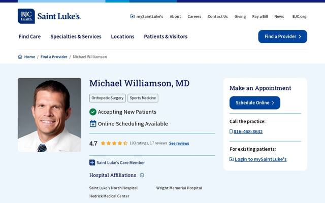 Michael R Williamson, MD