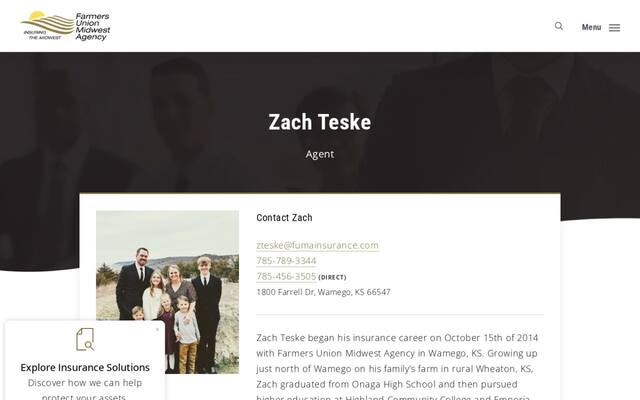 Zach Teske-Farmers Union Midwest Agency