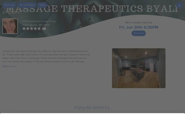 Massage Therapeutics by Ali