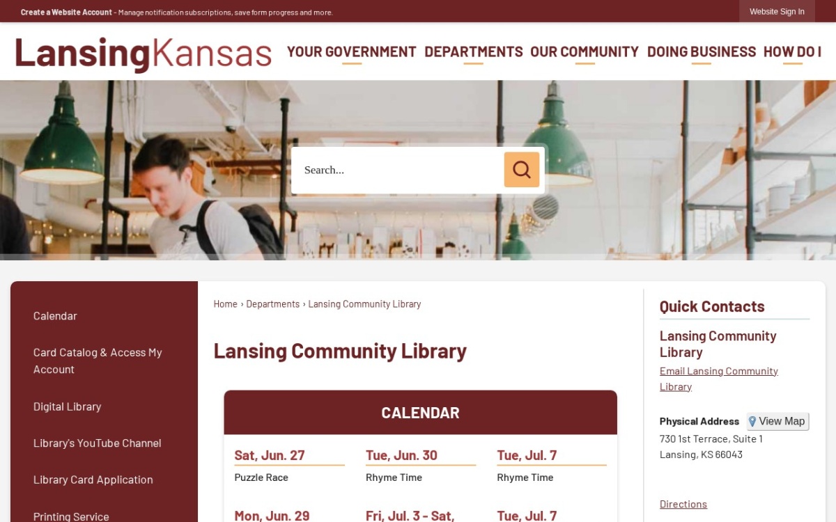 Lansing Community Library/Lansing Public Works/Lansing CED