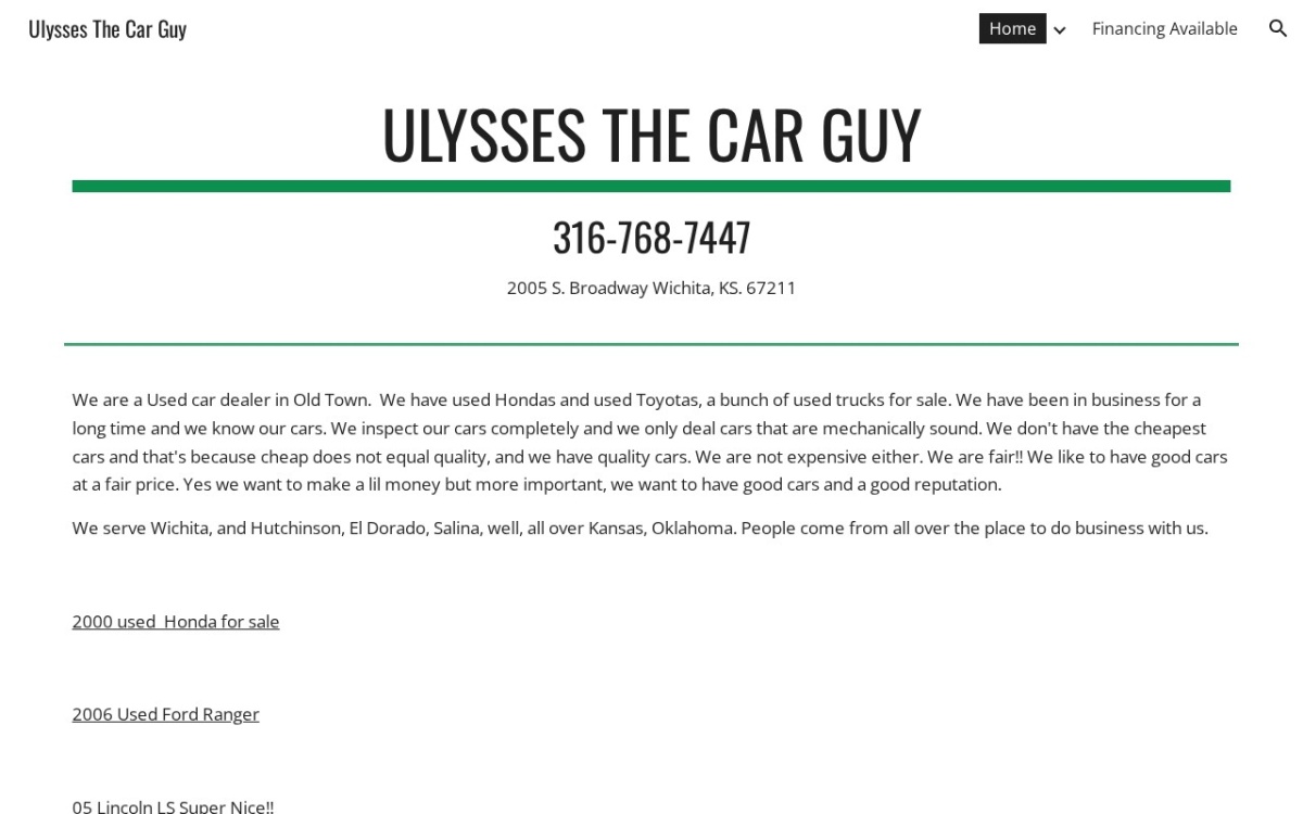 Ulysses The Car Guy