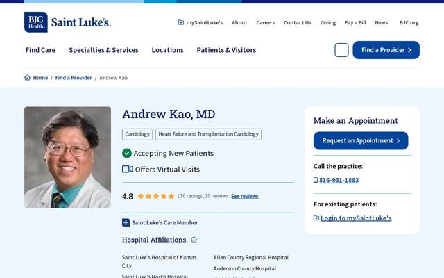 Andrew C Kao, MD