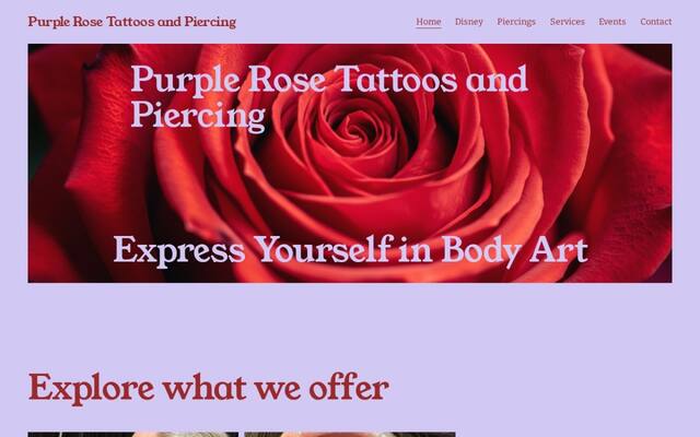Purple Rose Tattoos & Piercings