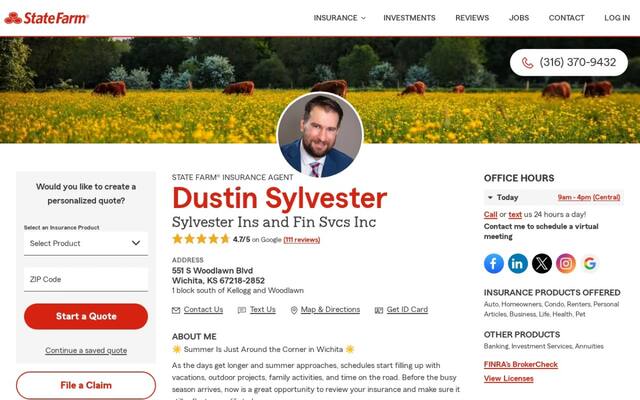 Dustin Sylvester: State Farm Insurance