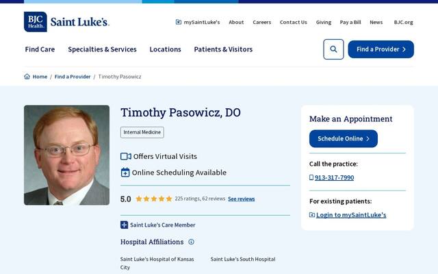 Timothy C Pasowicz, DO