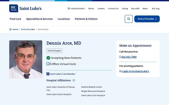 Dennis A Arce, MD