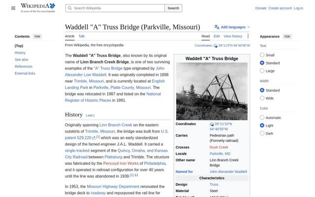 Wadell A Truss Bridge