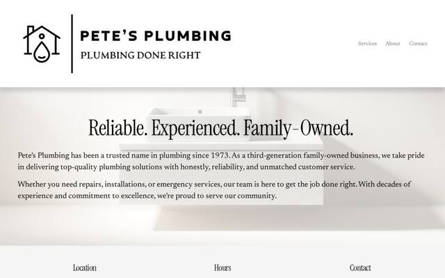 Pete's Plumbing