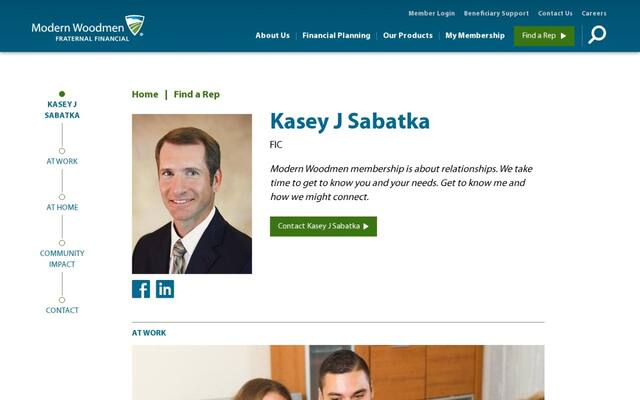 Kasey Sabatka, Managing Partner, Modern Woodmen of America