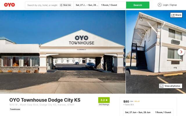 OYO Townhouse Dodge City KS