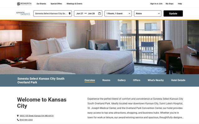 Sonesta Simply Suites Kansas City Overland Park
