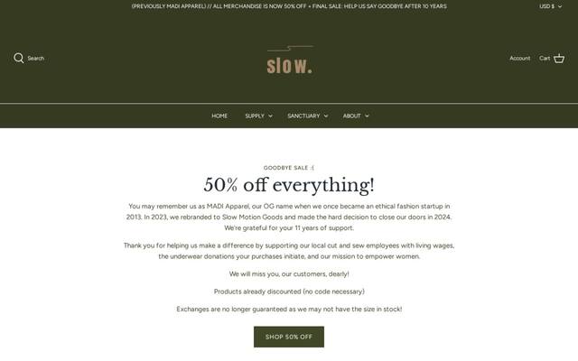 Slow Motion Goods