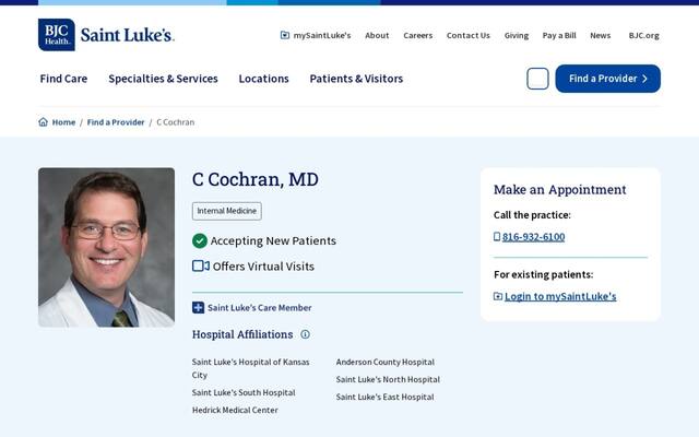 C Douglas Cochran, MD