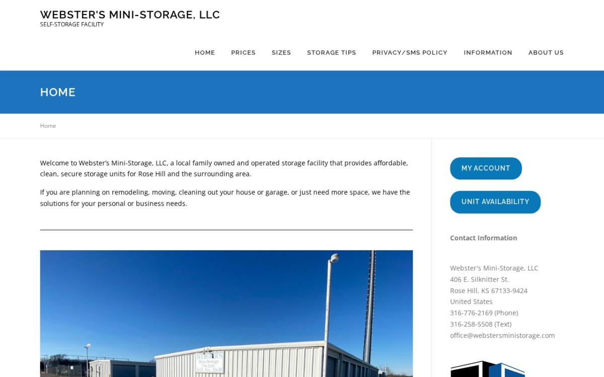 Webster's Mini Storage