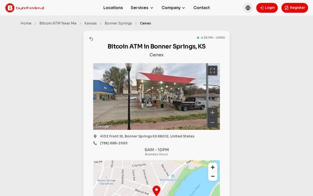 Byte Federal Bitcoin ATM (Cenex)