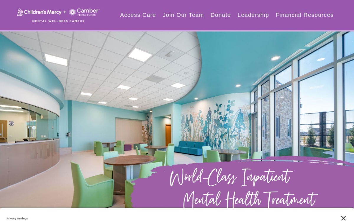 Children’s Mercy and Camber Mental Health Hospital