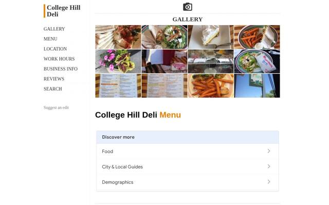 College Hill Deli & Catering