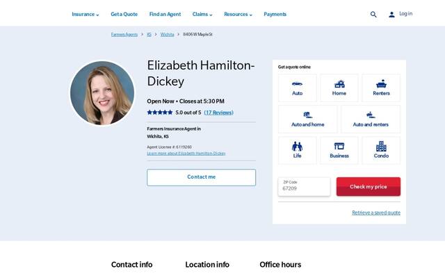 Farmers Insurance - Elizabeth Hamilton-Dickey
