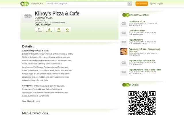 Kilroy's Pizza & Cafe