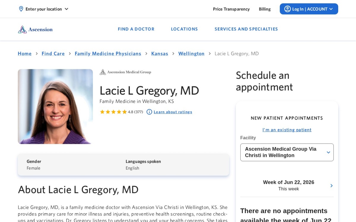 Lacie L. Gregory, MD