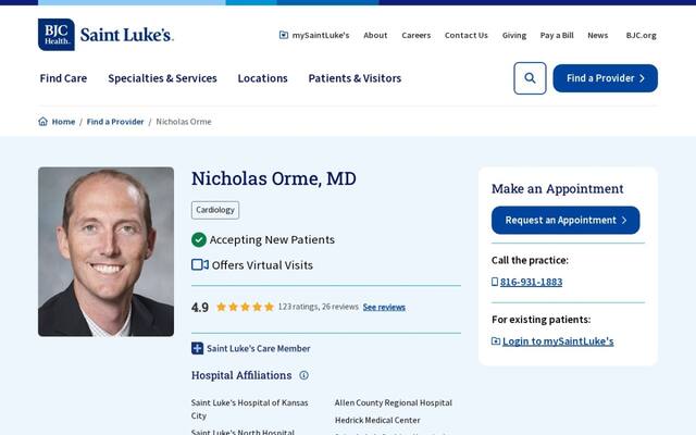 Nicholas M Orme, MD