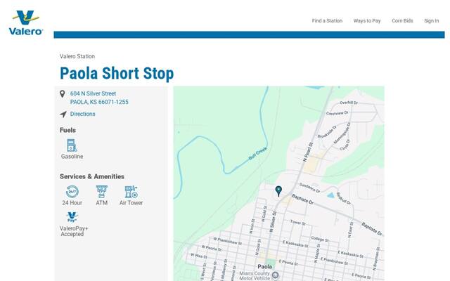 Paola Short Stop