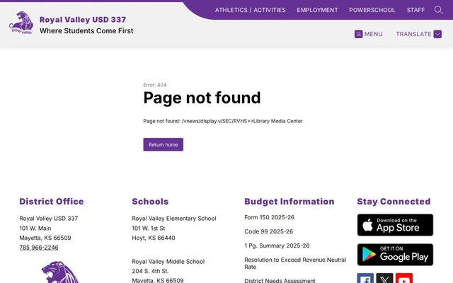 Royal Valley High School, USD 337