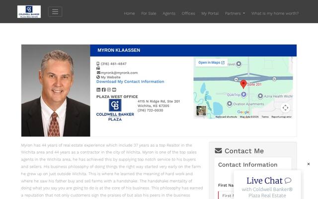 Coldwell Banker Plaza Real Estate Inc. Myron Klaassen