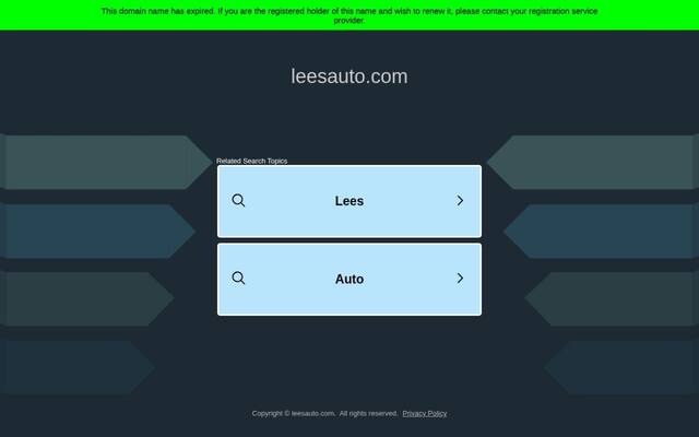 Lee's Auto Service