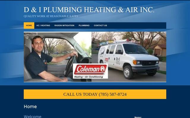 D & I Plumbing Heating & Air Inc