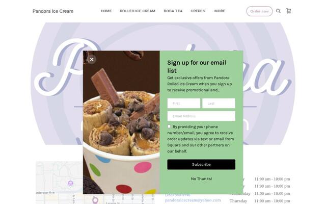 Pandora Rolled Ice Cream
