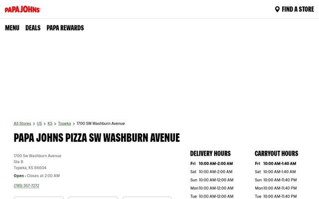 Papa Johns Pizza