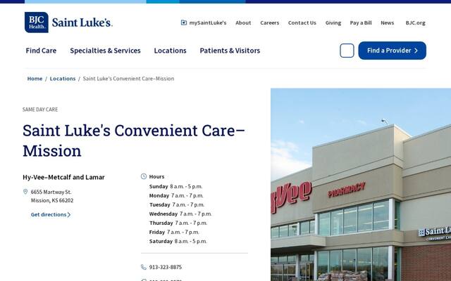 Saint Luke's Convenient Care - Hy-Vee Martway & Lamar