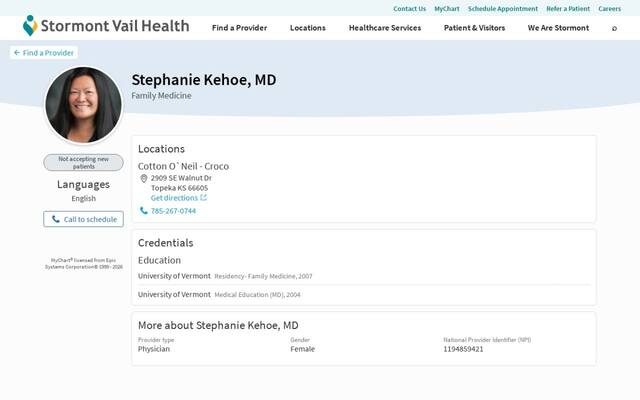 Stephanie Kehoe, MD