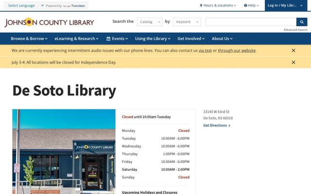 Johnson County Library - De Soto