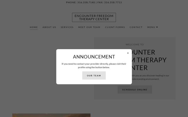Encounter Freedom Therapy Center