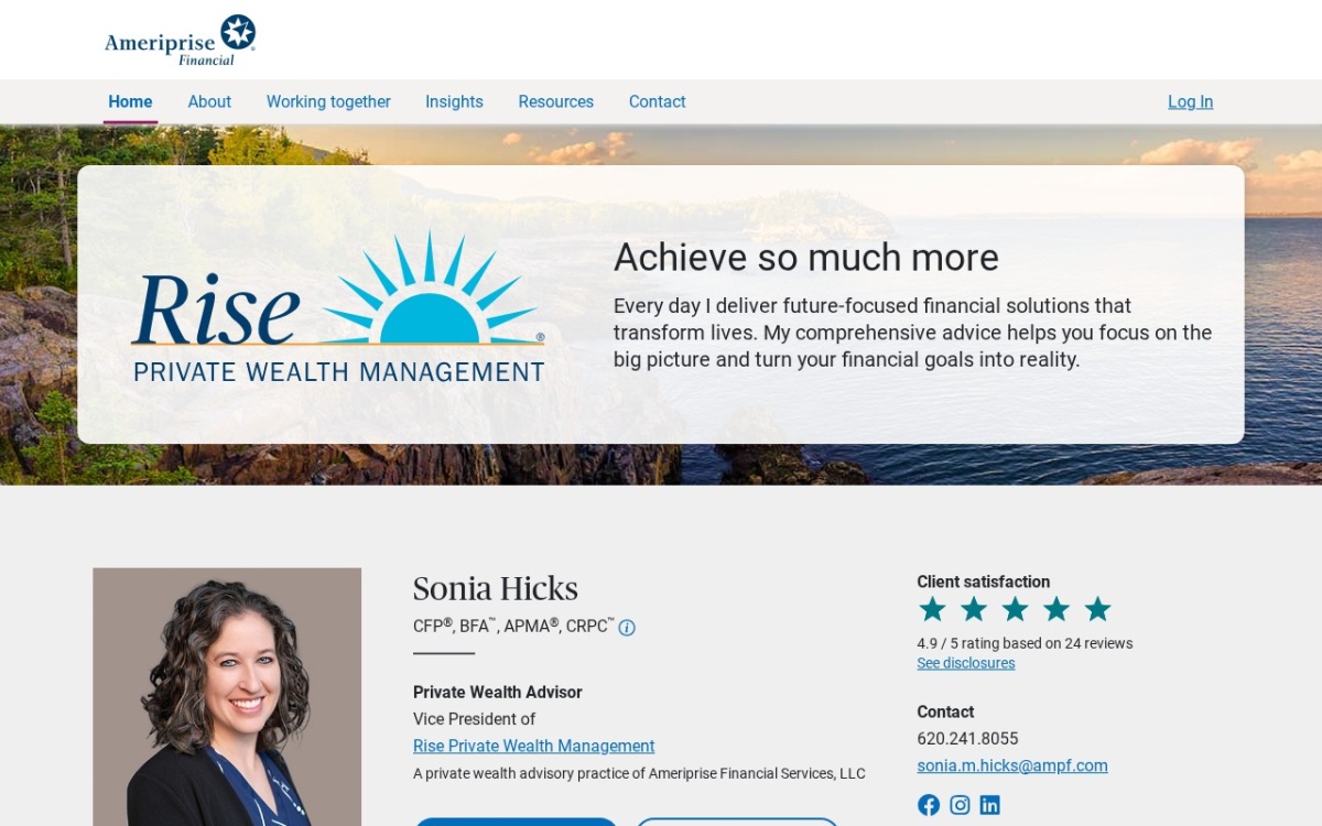 Sonia Hicks - Private Wealth Advisor, Ameriprise Financial Services