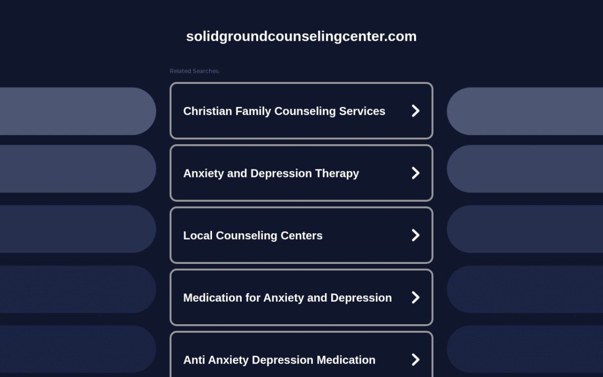 Solid Ground Counseling Center