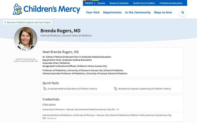 Brenda J. Rogers MD, FAAP, FACEP