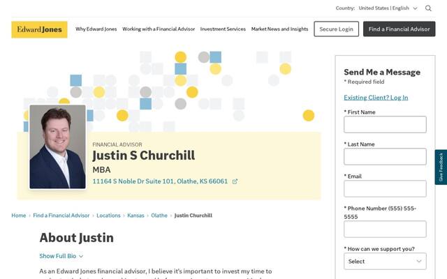 Justin S Churchill