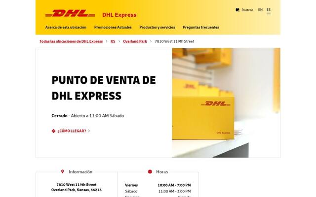 Punto De Venta De Dhl Express