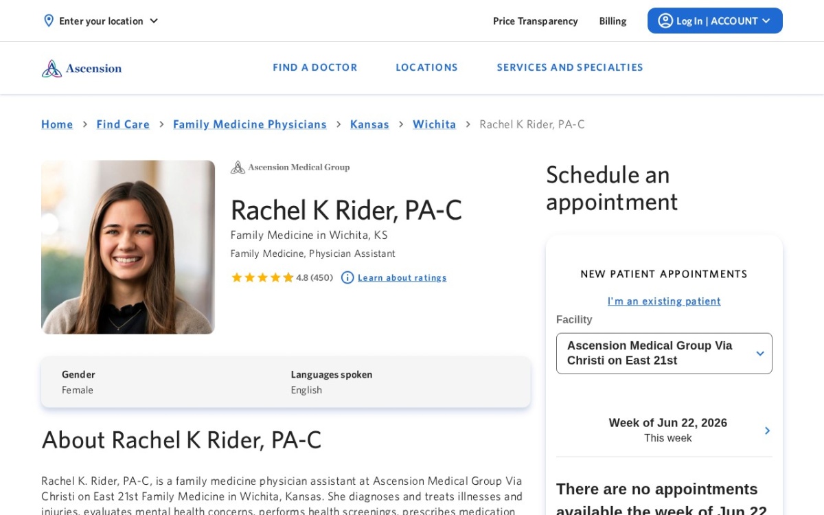 Rachel K. Rider, PA-C