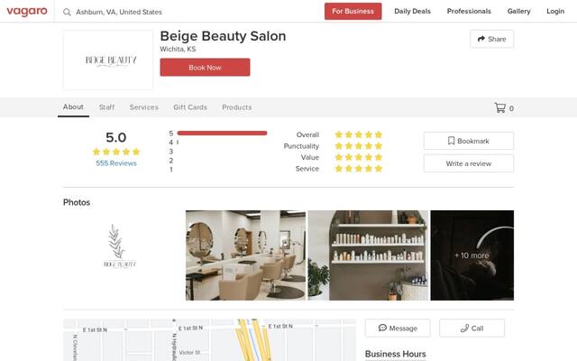 Beige Beauty Salon