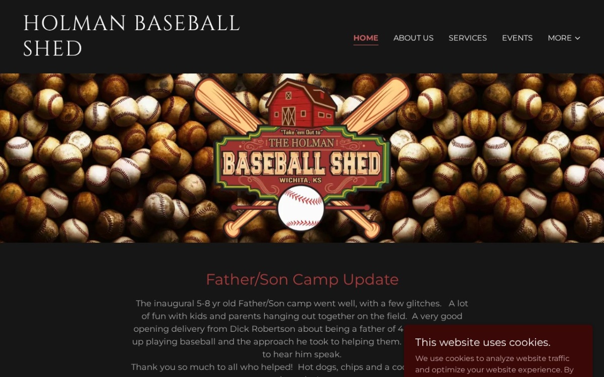 Holman Baseball Shed
