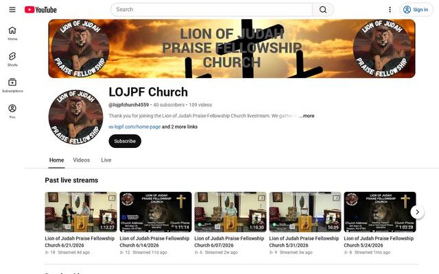 Lion Of Judah Praise Fellowship Church